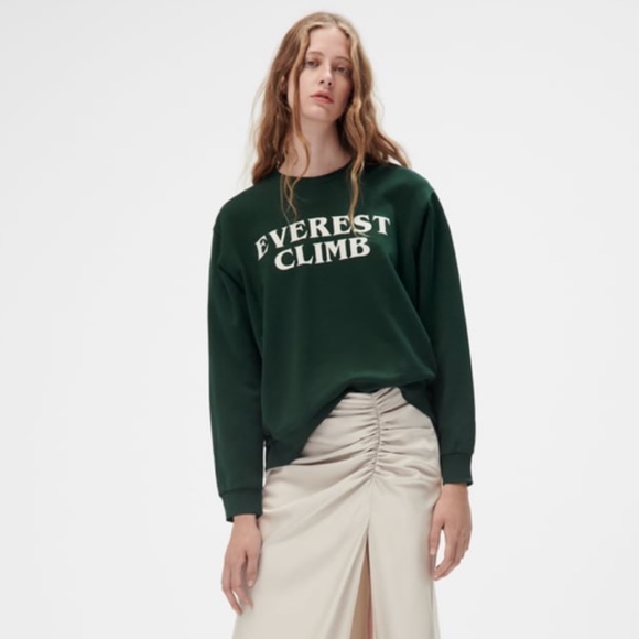 Zara Sweatshirt in green size Large - Picture 2 of 7